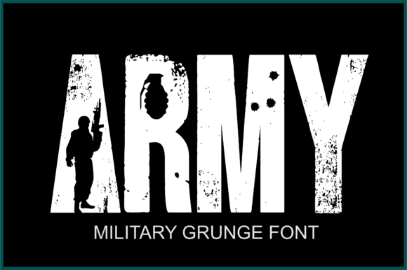 Army: The Military Grunge Font for Bold Visual Impact