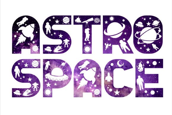 Astro Space: A Creative Font for Universal Designs