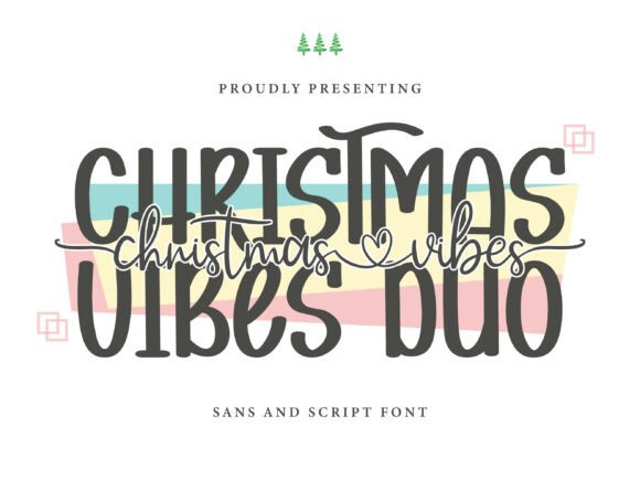 Christmas Vibes Duo: A Festive Font Pairing for Modern Designers