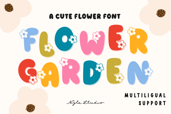 Flower Garden: A Playful Font for Creative Spring Designs