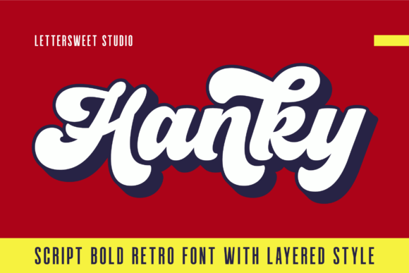 Hanky: A Bold Retro Script Font for Standout Designs