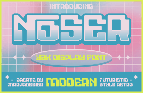 Noser: The Y2K Display Font for Modern Edge