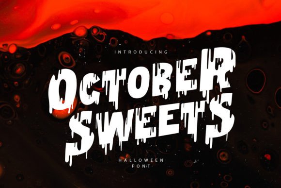 October Sweets: A Playfully Creepy Font for Bold Designs