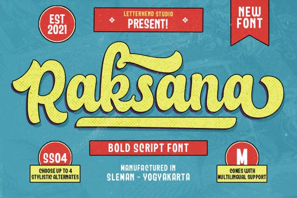 Raksana: The Bold Script Font That Commands Attention