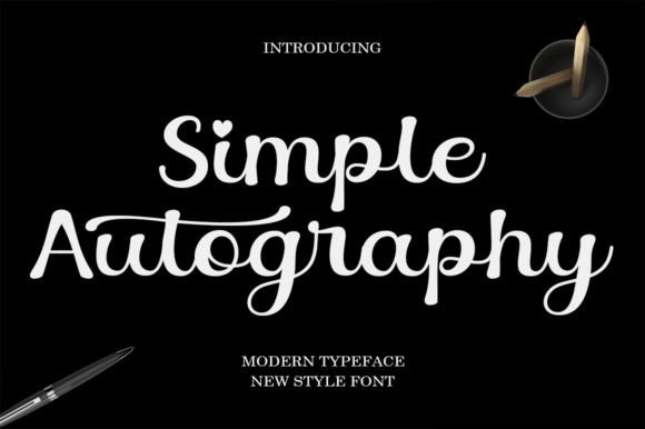 Simple Autography: A Font That Feels Like a Personal Note