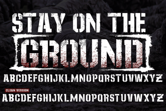 Stay on the Ground: The Stencil Font with Unmatched Grit