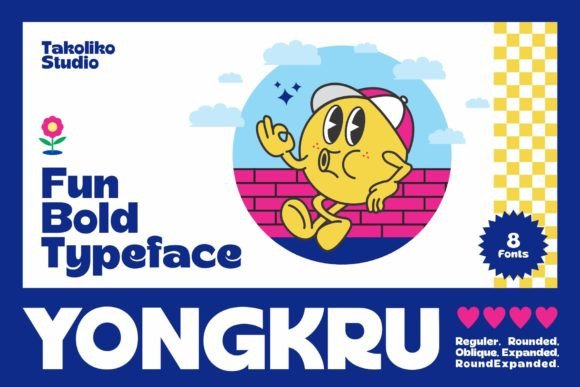 Yongkru: The Playful Typeface for Bold Branding